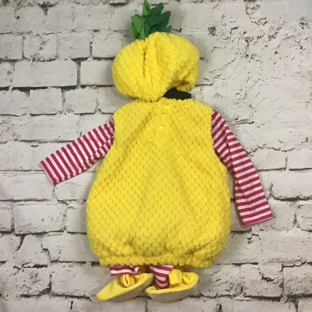 Pineapple Infant Costume Sz 12-18Mos Warm Halloween Hat Booties‎ Hyde & Eek New
